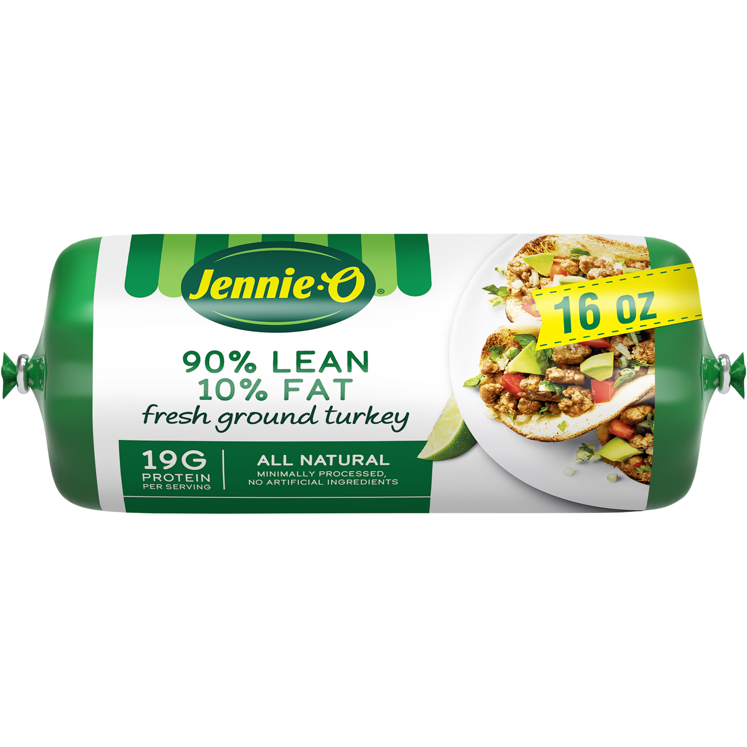 JENNIE-O Ground Turkey 90% Lean / 10% Fat - 1 lb. chub 16 oz thumbnail 3