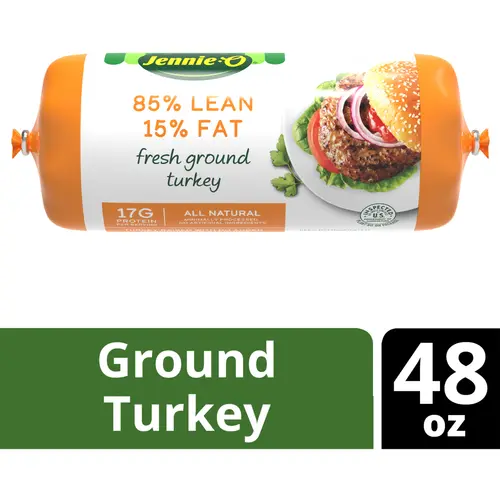 JENNIE-O Ground Turkey 85% Lean / 15% Fat - 3 lb. chub 48 oz