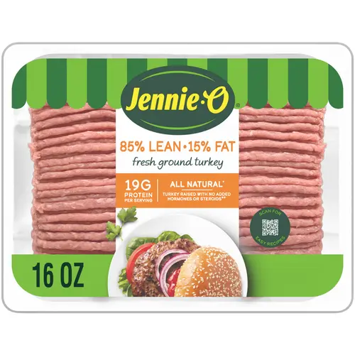 JENNIE-O Ground Turkey 85% Lean / 15% Fat - 1 lb. tray 16 oz thumbnail 4