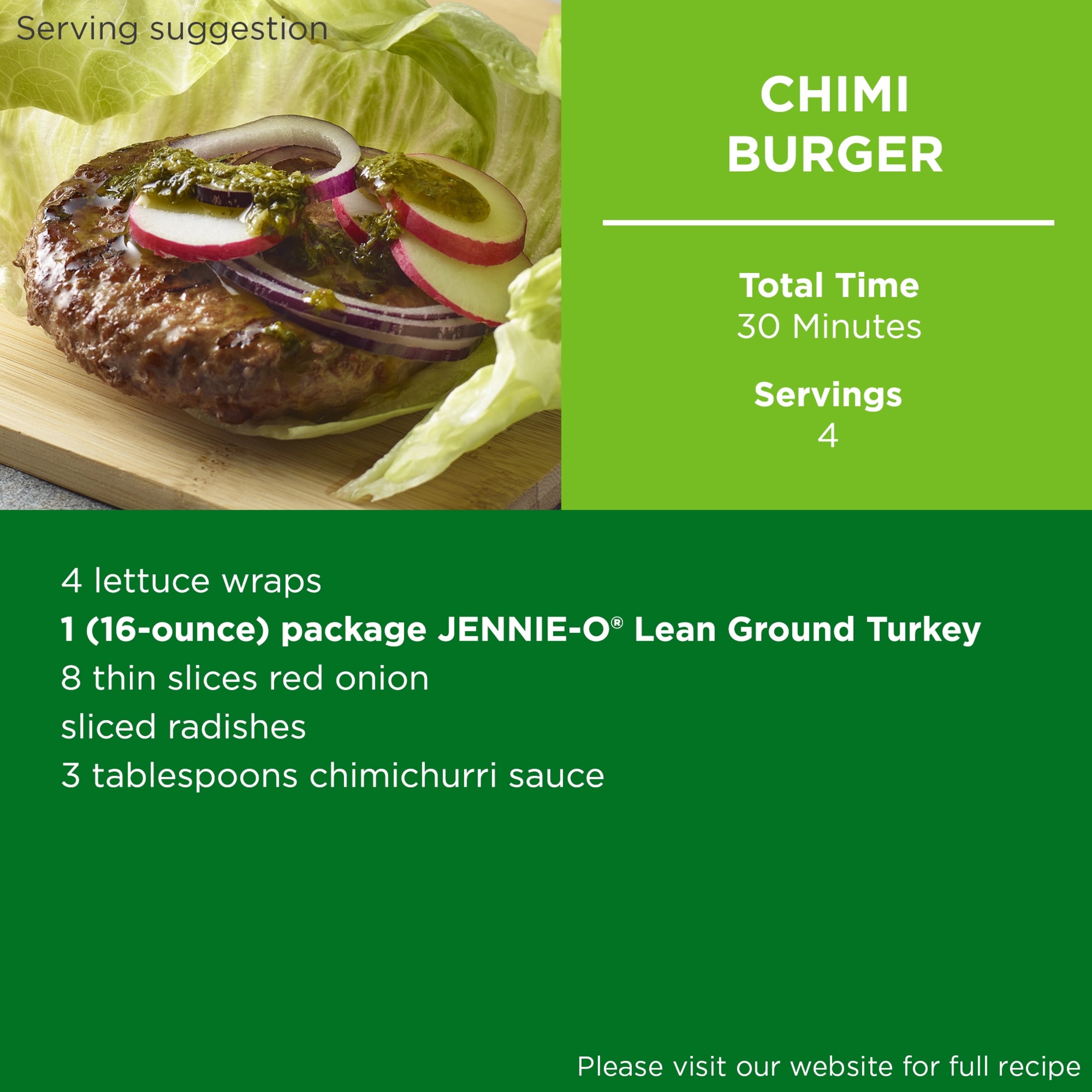 JENNIE-O Fresh Lean Ground Turkey, 93% Lean/7% Fat, All Natural, Refrigerated, 1 lb Plastic Tray thumbnail 2