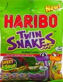 HARIBO Twin Snakes Gummies Original Assorted Fruit Flavor Gummy Candy +25% Bonus, 5oz, Share Size Peg Bag thumbnail 3