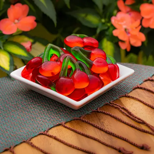 HARIBO Happy Cherries Mini Gummies Poppable Fruit Flavor Gummy Candy, 3.5oz, Share Size Peg Bag thumbnail 4