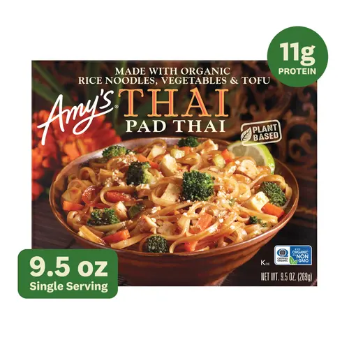 Amy's Frozen Meals, Pad Thai, Gluten Free Microwave Meals, 9.5 oz