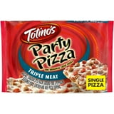 Totino's Party Pizza, Triple Meat, Frozen Snacks, 1 Ct, 10.5 oz