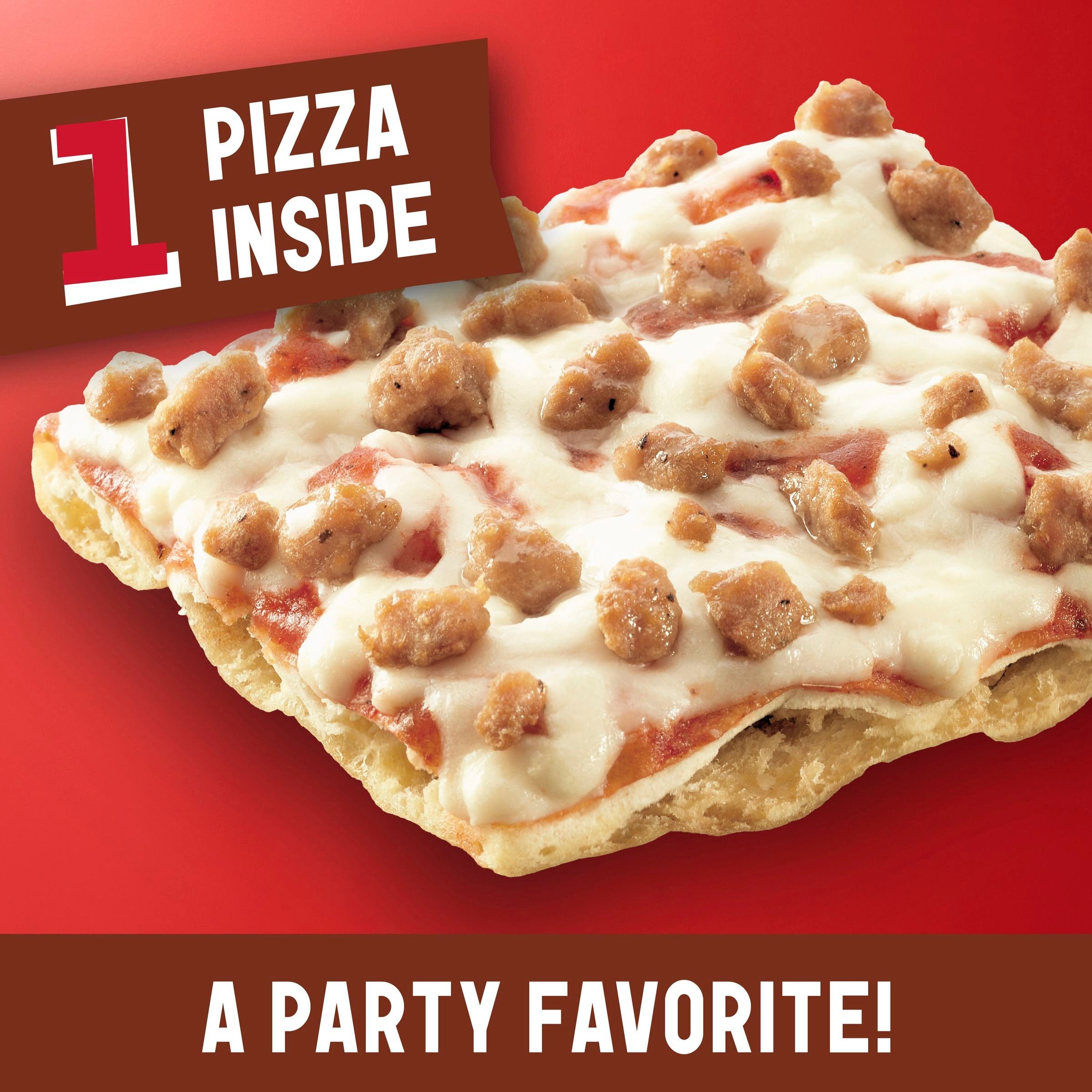 Totino's Party Pizza, Hamburger, Frozen Snacks, 1 Ct, 10.9 oz thumbnail 4