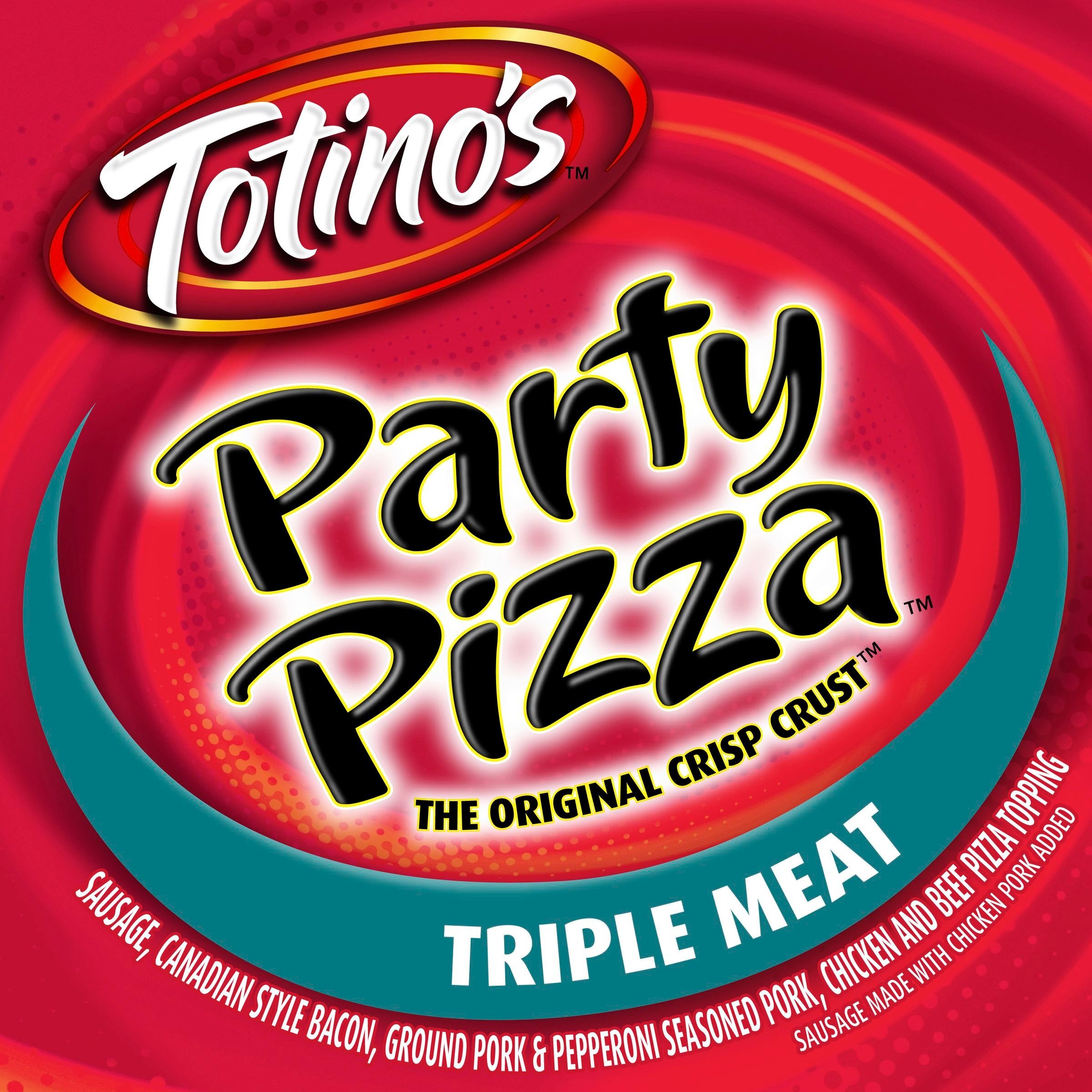 Totino's Party Pizza, Triple Meat, Frozen Snacks, 4 Ct, 42 oz thumbnail 3