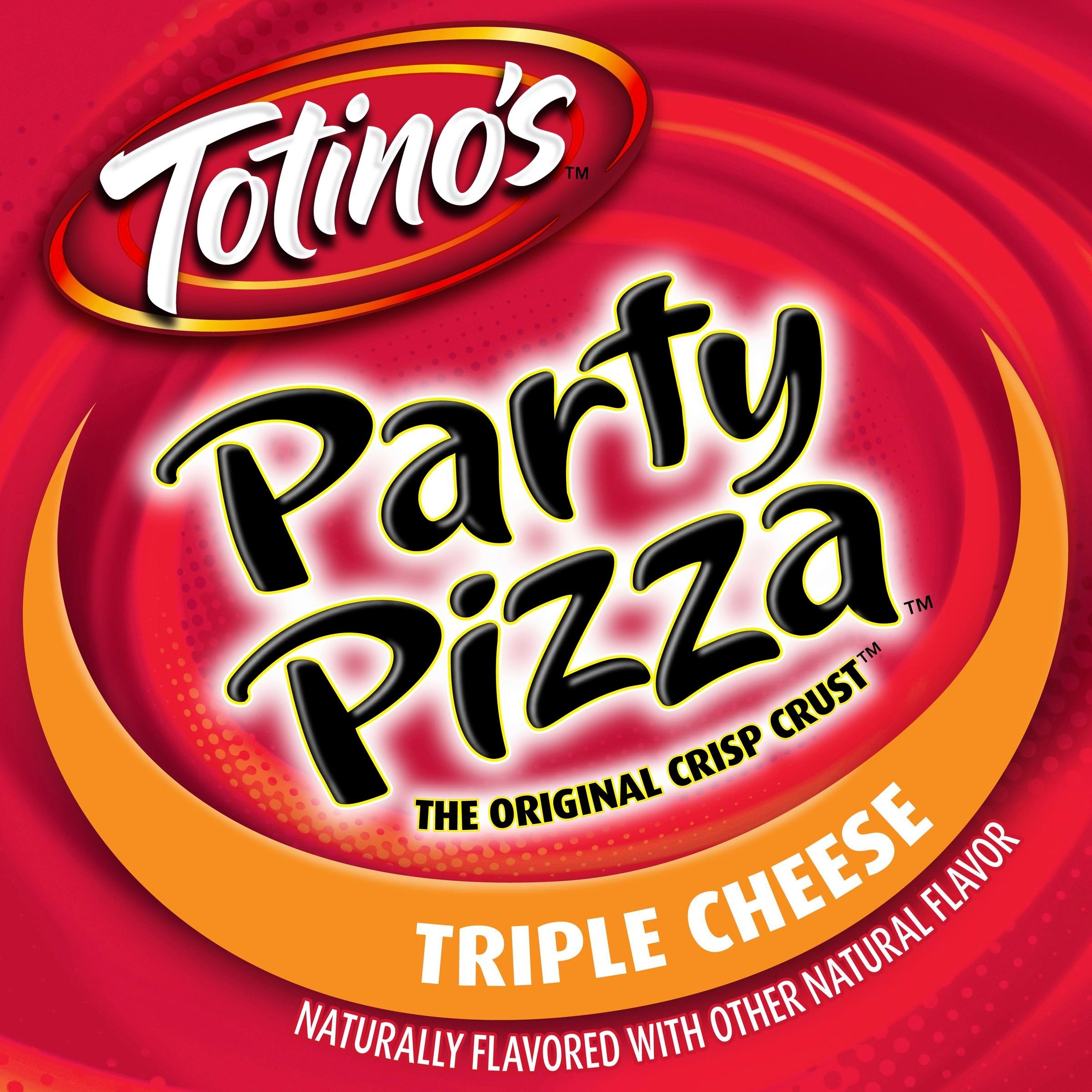 Totino's Party Pizza, Triple Cheese, Frozen Snacks, 4 Ct, 39.2 oz thumbnail 3