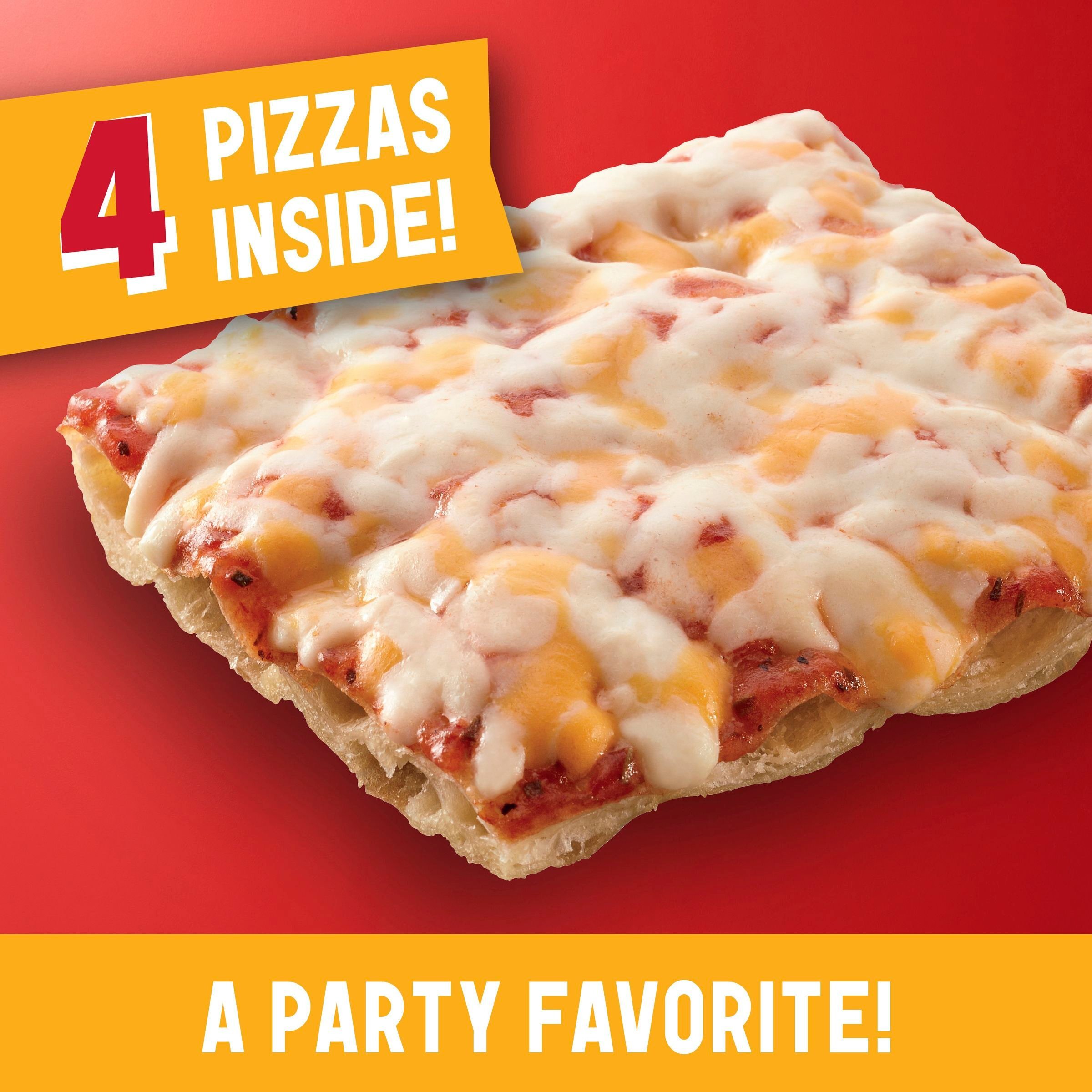 Totino's Party Pizza, Triple Cheese, Frozen Snacks, 4 Ct, 39.2 oz thumbnail 4