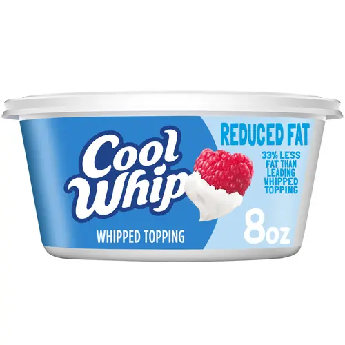 Cool Whip OK Kosher Certification Reduced Fat Whipping Cream Tub, 8 oz