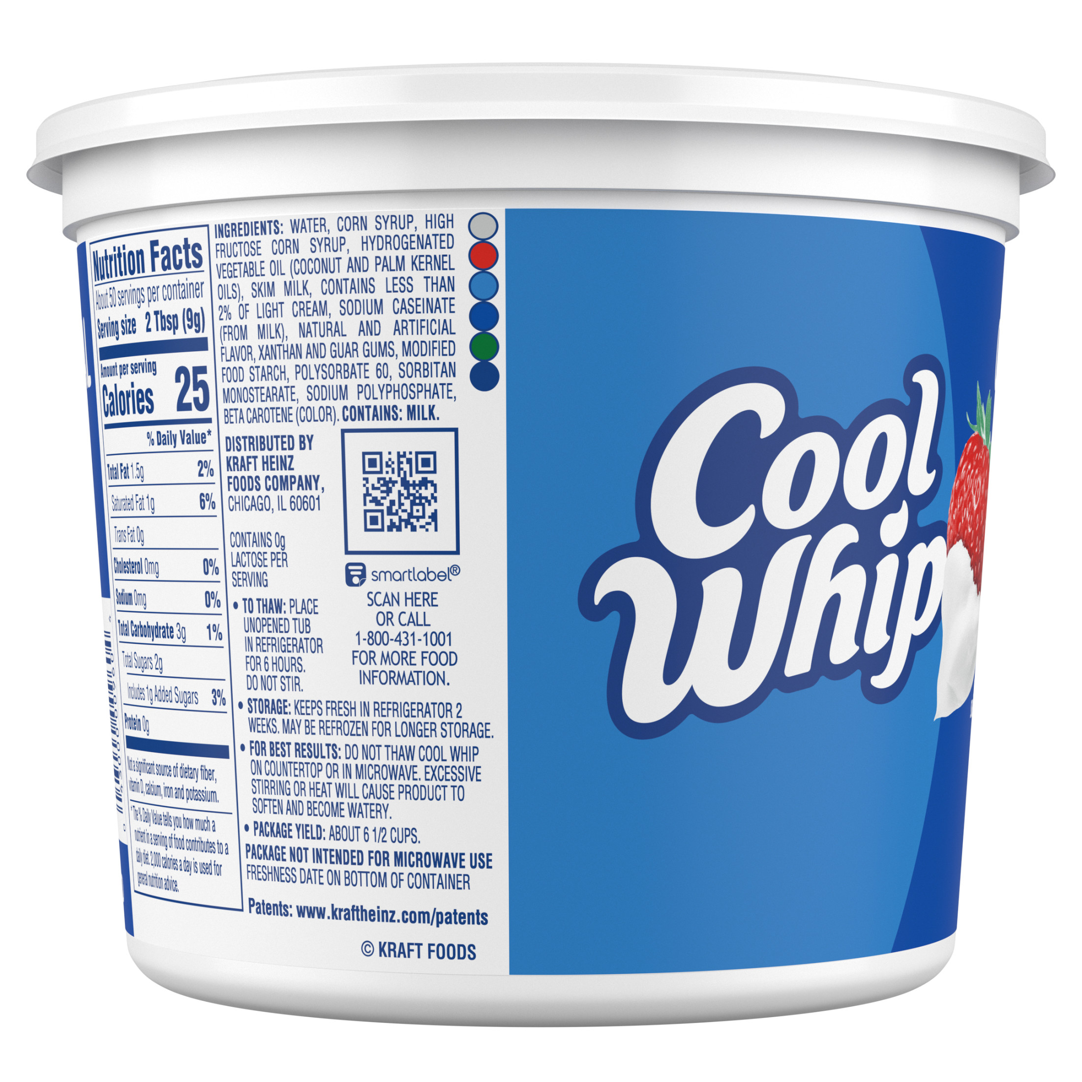 Cool Whip OK Kosher Certification Original Whipping Cream Tub, 16 oz thumbnail 4