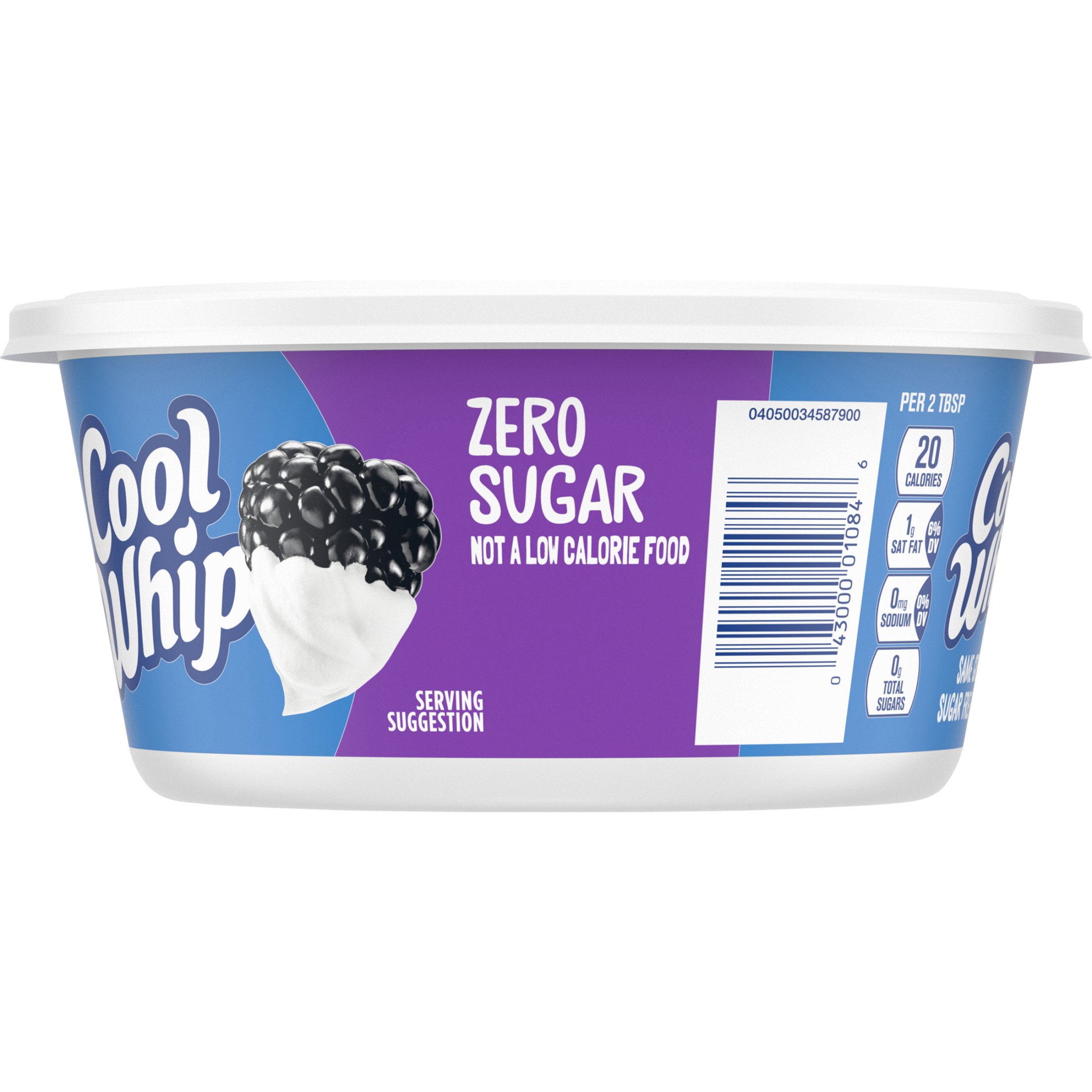 Cool Whip OK Kosher Certification Zero Sugar Whipping Cream Tub, 8 oz thumbnail 3