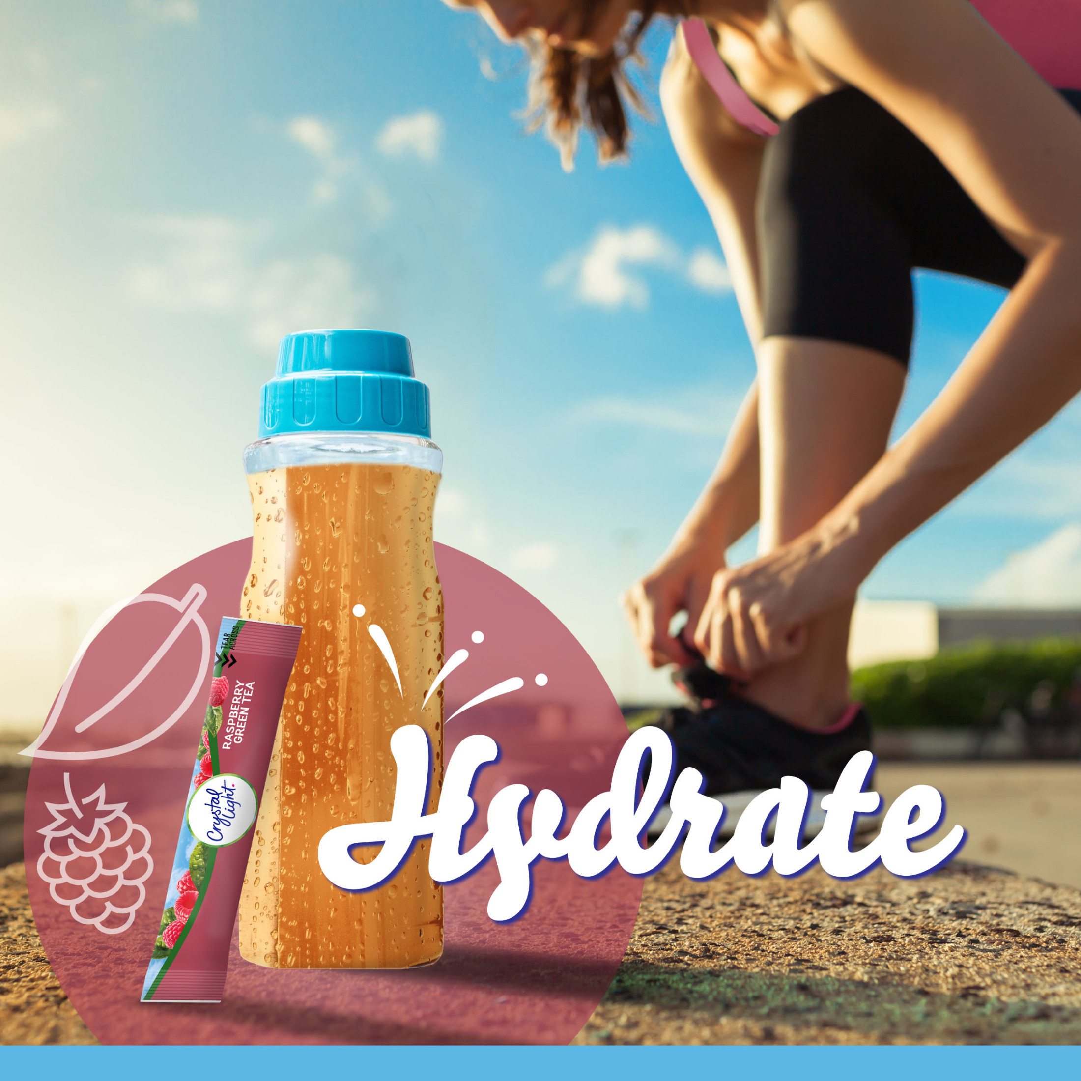 Crystal Light Raspberry Green Tea Sugar Free Drink Mix Singles, 10 ct On-the-Go-Packets thumbnail 4