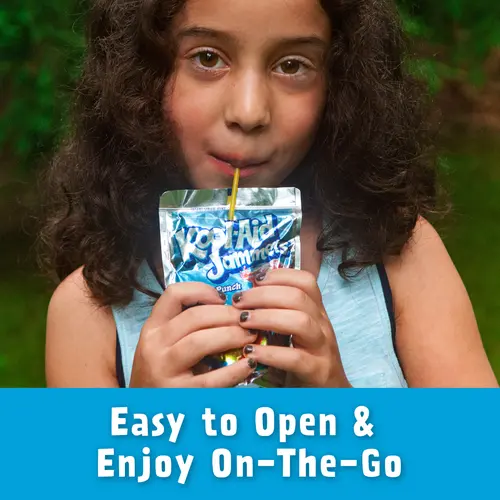 Kool Aid Jammers Tropical Punch Kids Drink 0% Juice Box Pouches, 10 Ct Box, 6 fl oz Pouches thumbnail 4