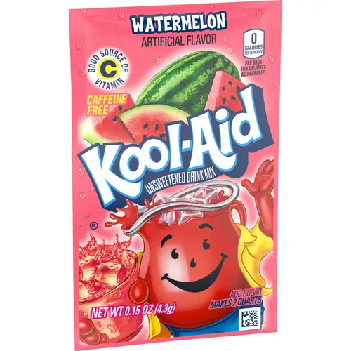 Kool-Aid Unsweetened Watermelon Powdered Soft Drink Mix, 0.15 oz Packet thumbnail 3