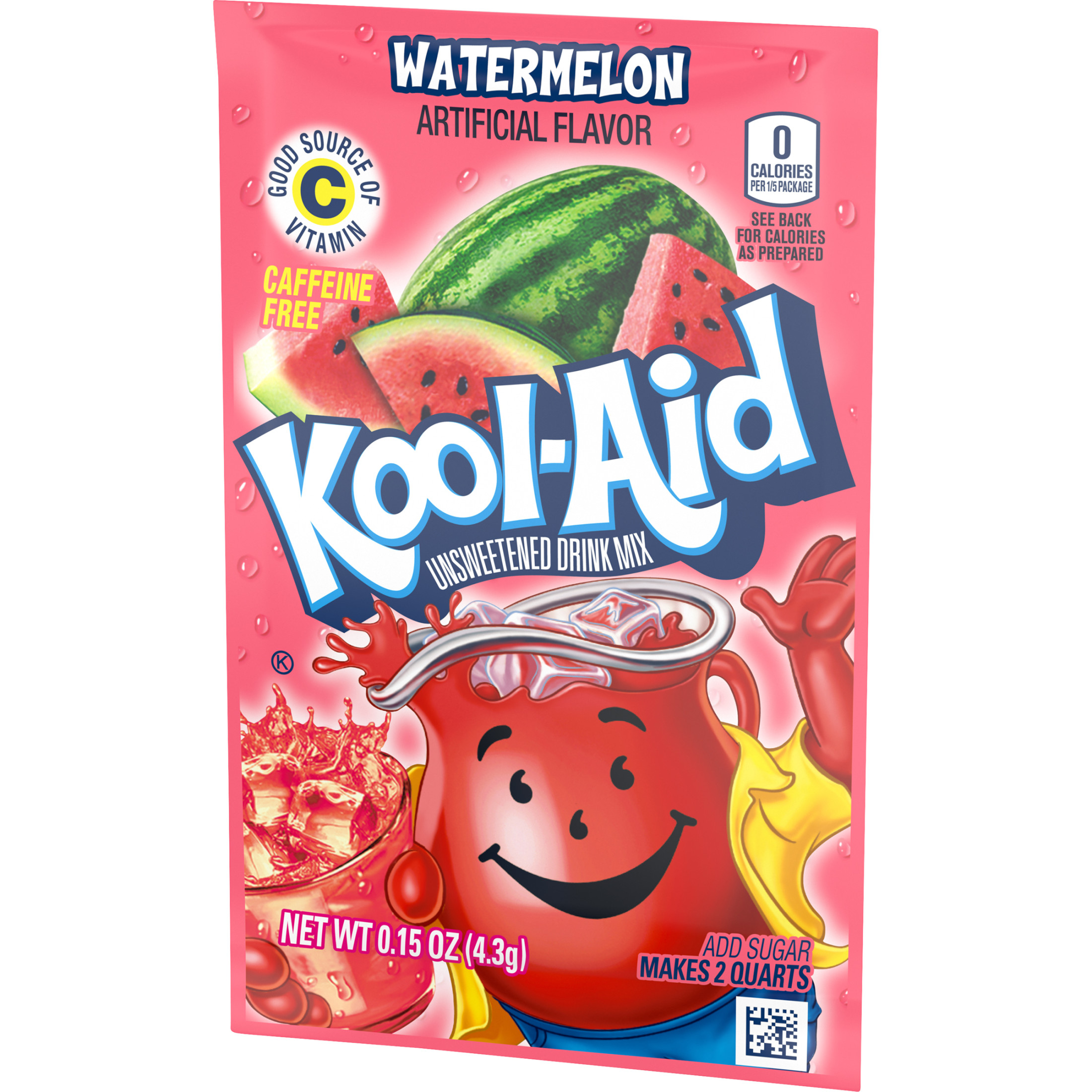 Kool-Aid Unsweetened Watermelon Powdered Soft Drink Mix, 0.15 oz Packet thumbnail 4