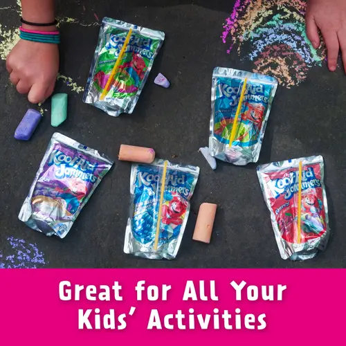 Kool-Aid Jammers Sharkleberry Fin Strawberry Orange Punch Kids Drink 0% Juice Box Pouches, 10 Ct Box, 6 fl oz Pouches thumbnail 4