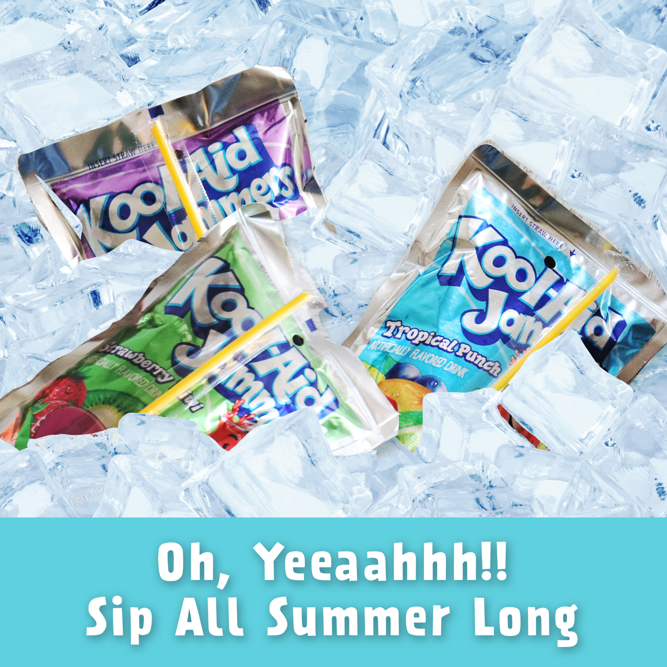 Kool Aid Jammers Summer Blast Boomin' Berry Kids Drink 0% Juice Box Pouches, 10 Ct Box, 6 fl oz Pouches thumbnail 2