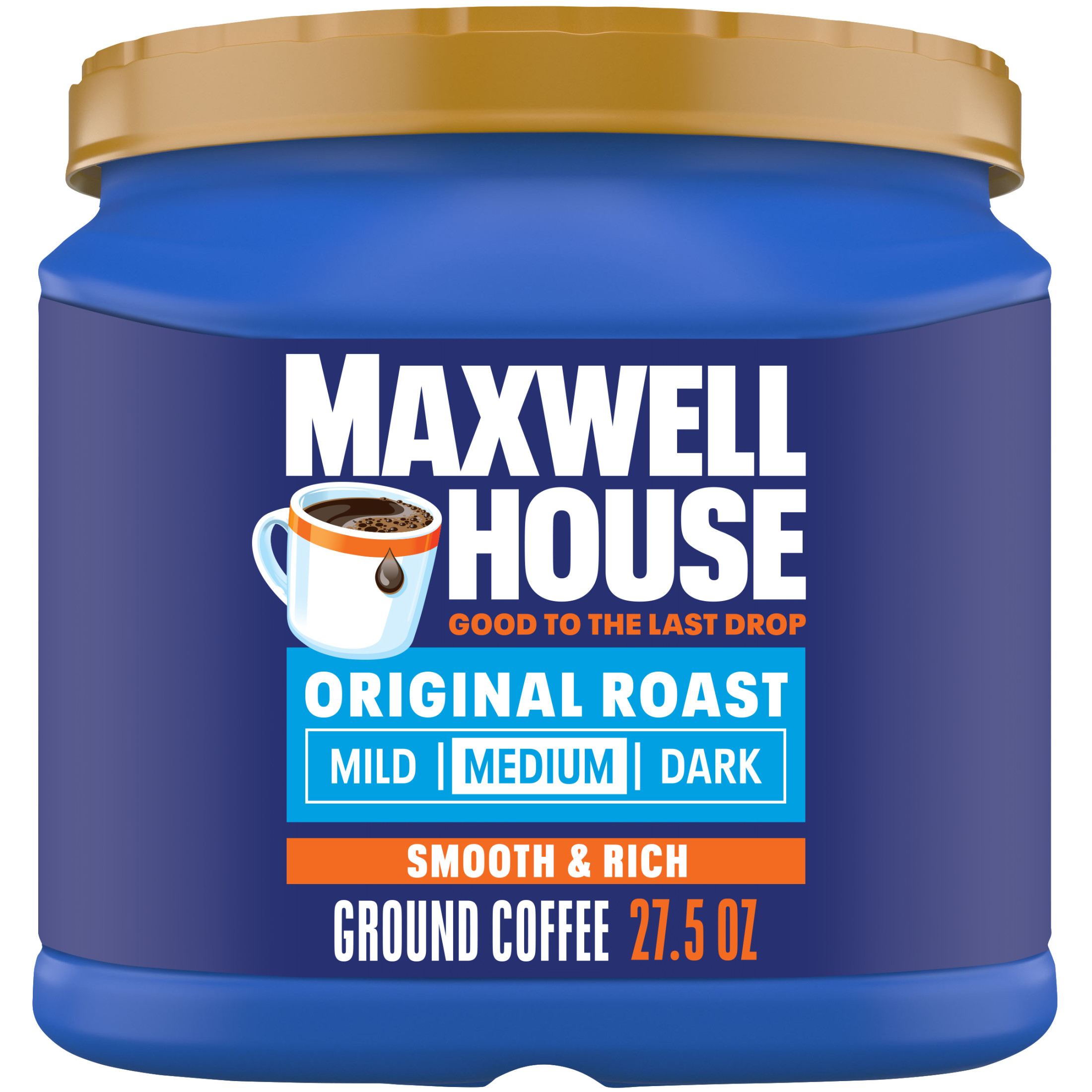Maxwell House Original Roast Ground Coffee, 27.5 oz Canister