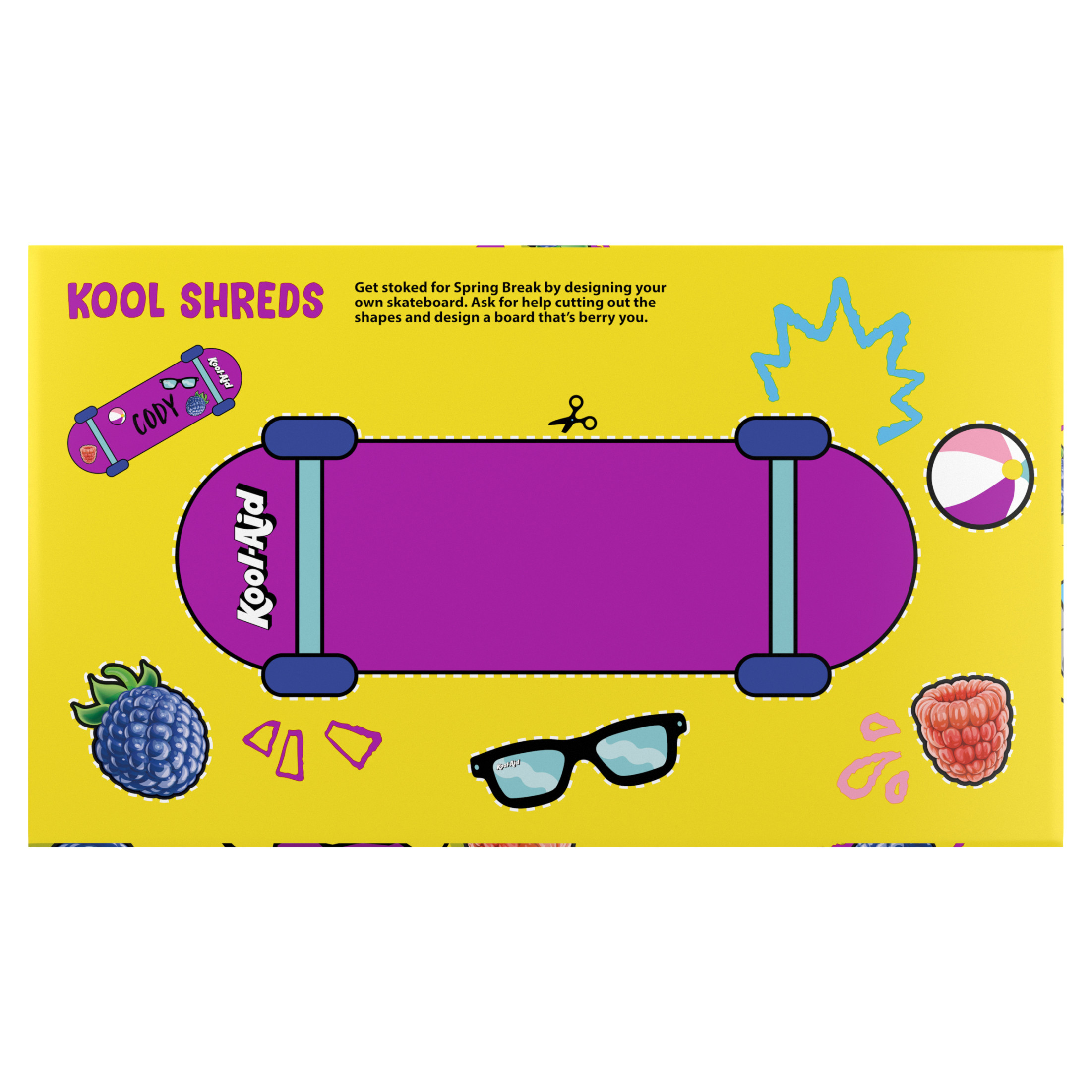 Kool-Aid No Skool-Aid Berry Break Artificially Flavored Drink, 10 ct Box, 6 oz Pouches thumbnail 2