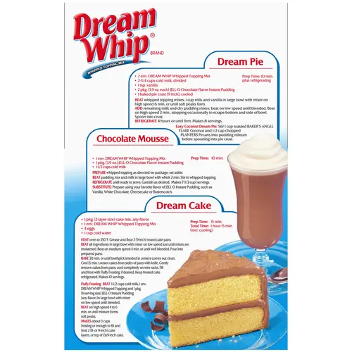 Dream Whip Whipped Topping Mix, 4 ct Packets thumbnail 2