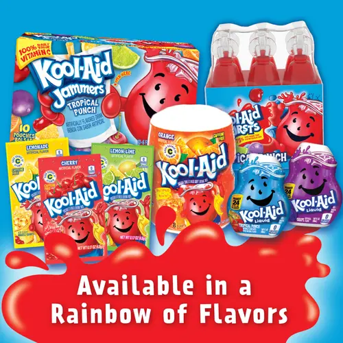 Kool Aid Bursts Tropical Punch Kids Drink, 6 ct Pack, 6.75 fl oz Bottles thumbnail 2