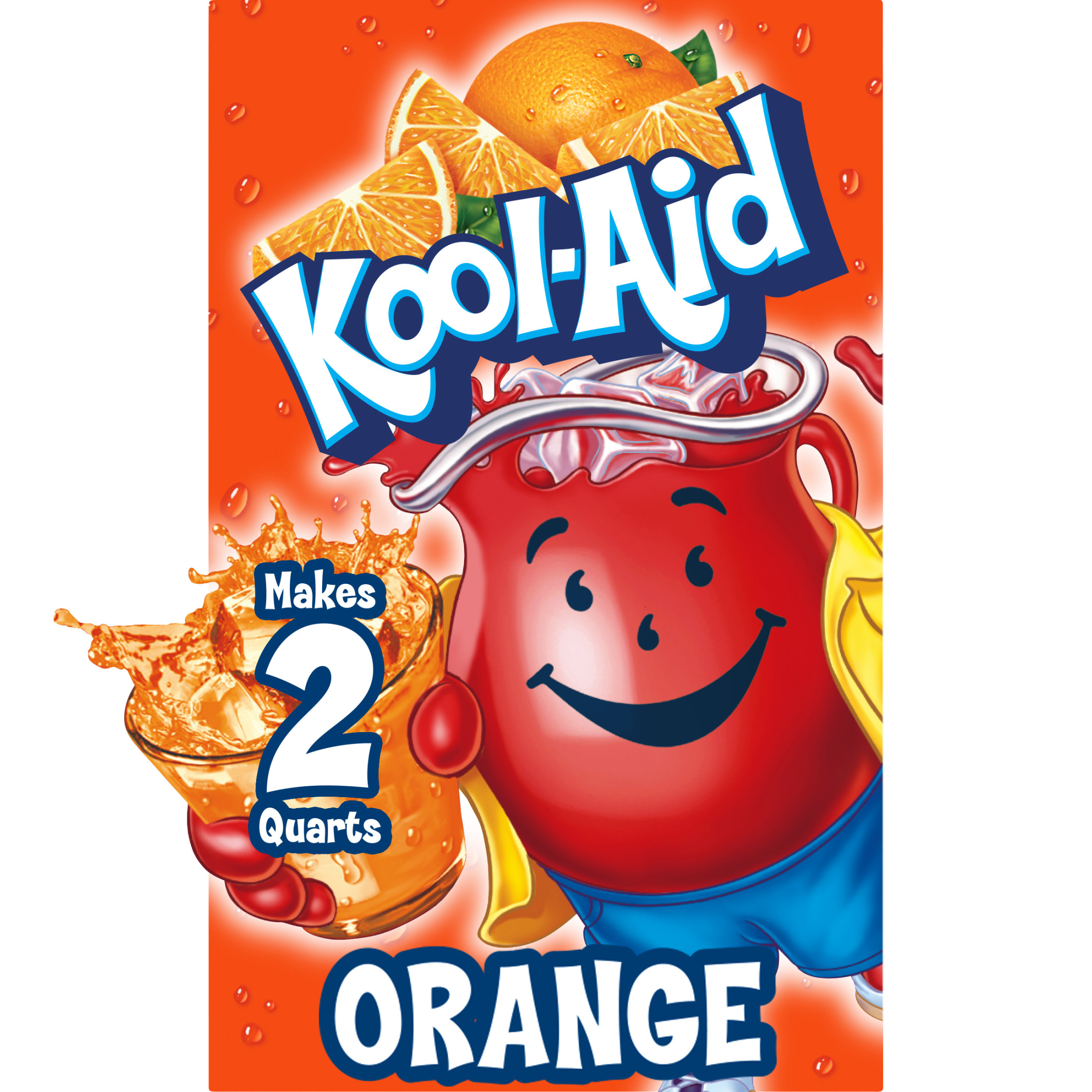 Kool-Aid Unsweetened Orange Powdered Soft Drink Mix, 0.15 oz Packet
