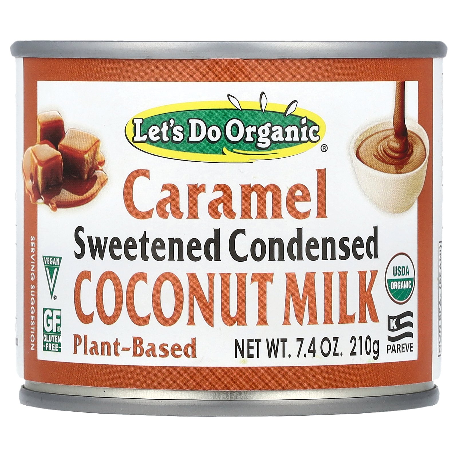 Edward & Sons Let's Do OrganicÂ®, Sweetened Condensed Coconut Milk, Caramel , 7.4 oz (210 g)