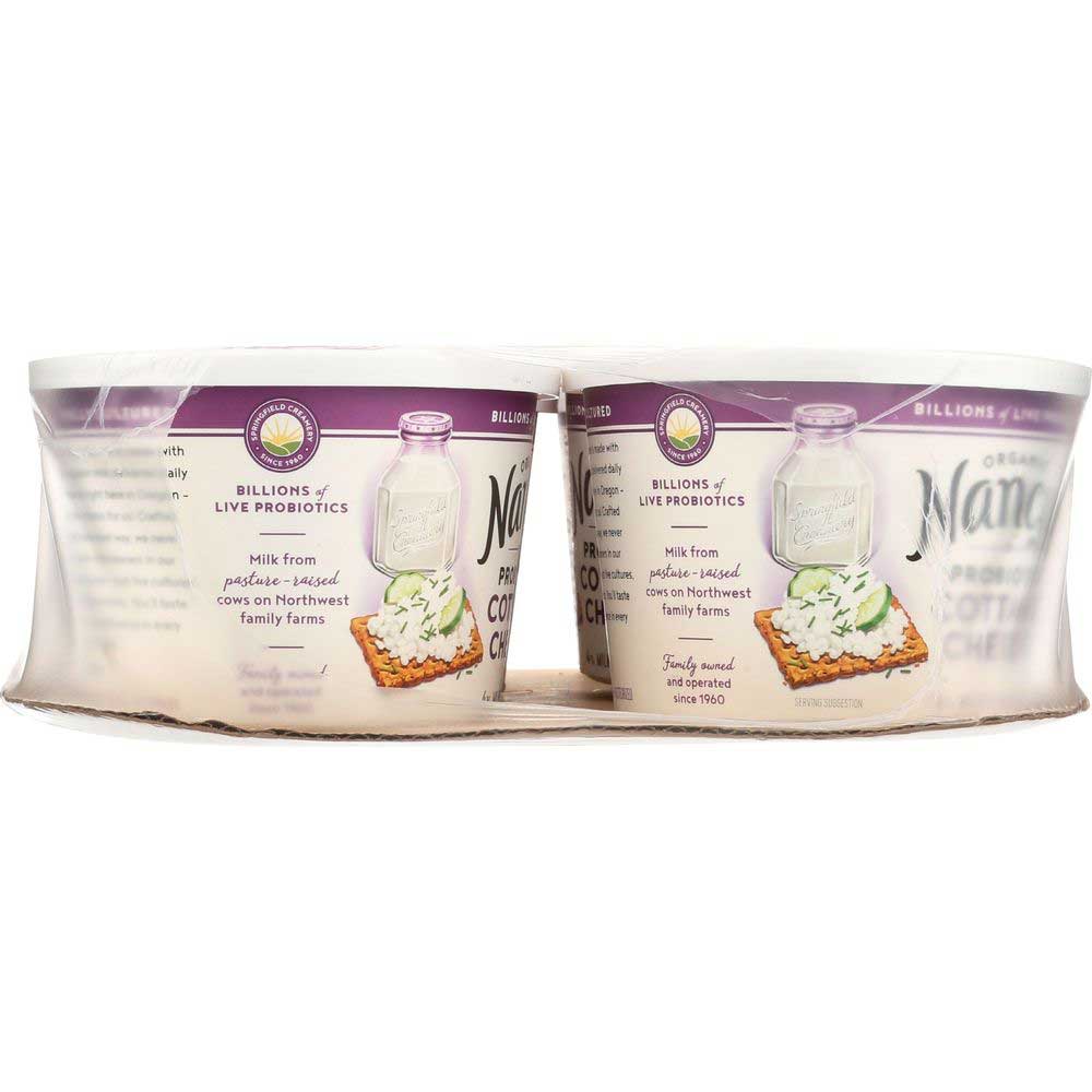 Nancys Organic Probiotic Whole Milk Cottage Cheese Tub, 4% Milk Fat, 14 g Protein, 16 oz tub thumbnail 3