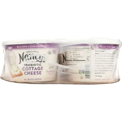 Nancys Organic Probiotic Whole Milk Cottage Cheese Tub, 4% Milk Fat, 14 g Protein, 16 oz tub thumbnail 4