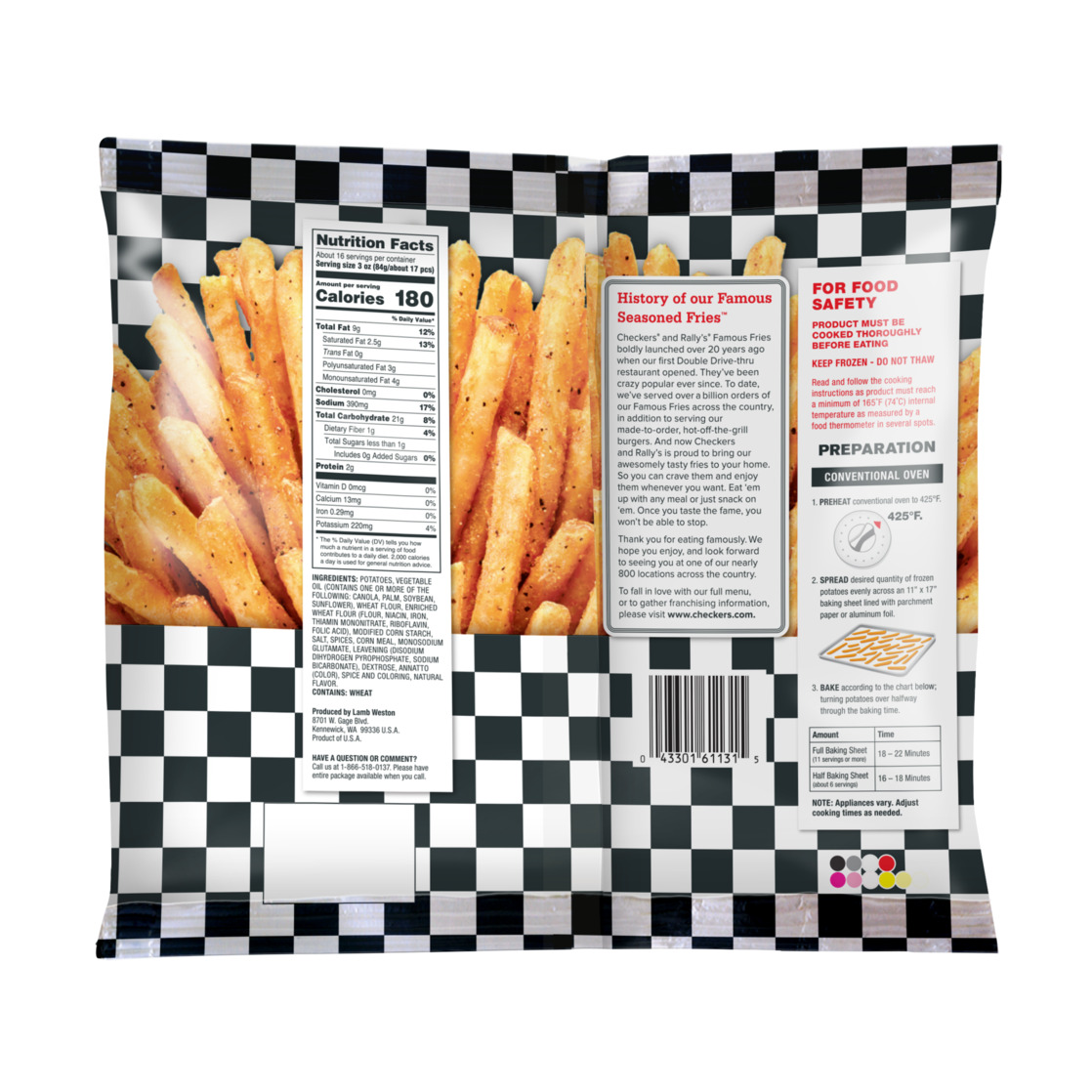 Checkers/Rally's Famous Seasoned Fries 48 oz thumbnail 2