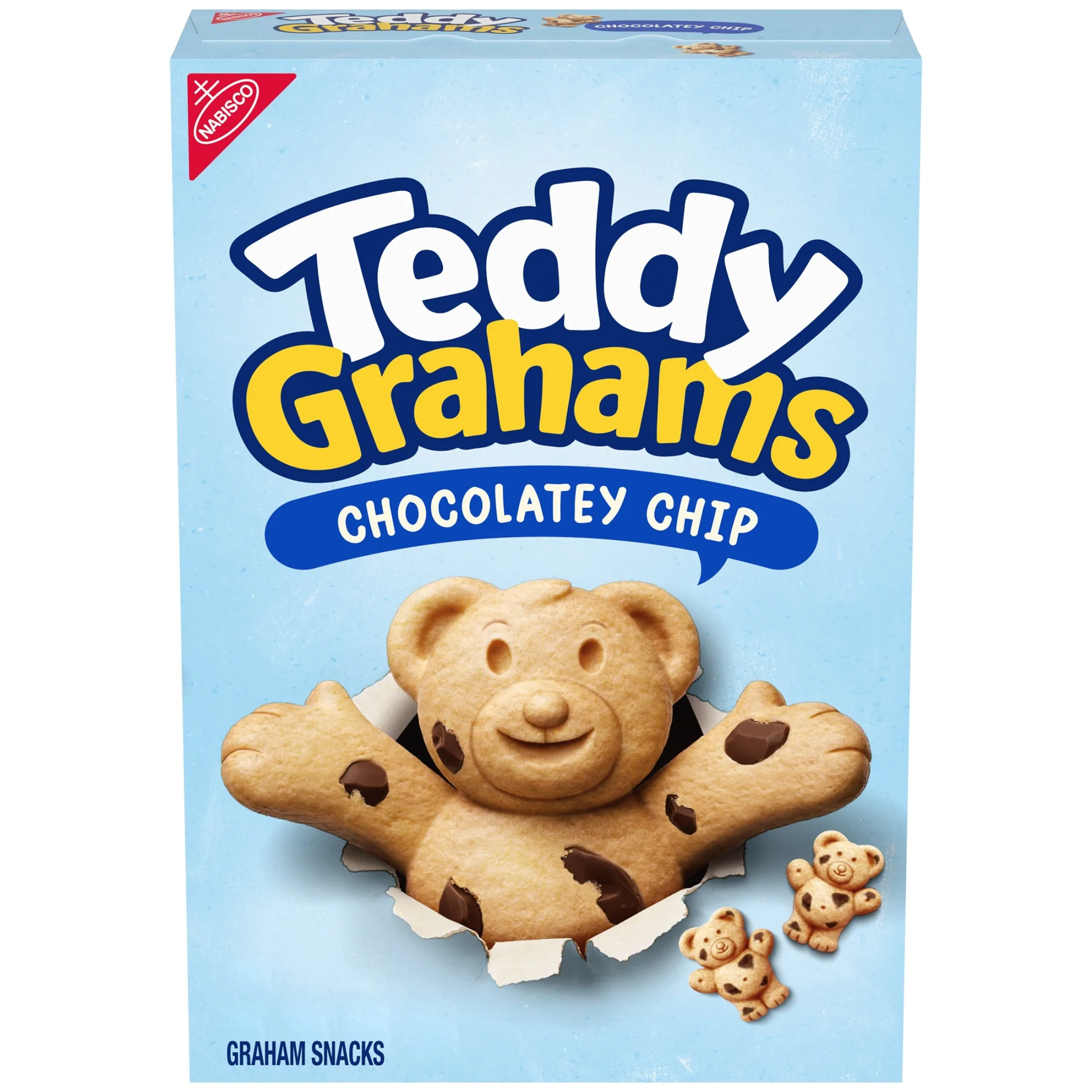 TEDDY GRAHAMS Chocolatey Chip Graham Snacks, Kids Snacks, 10 oz