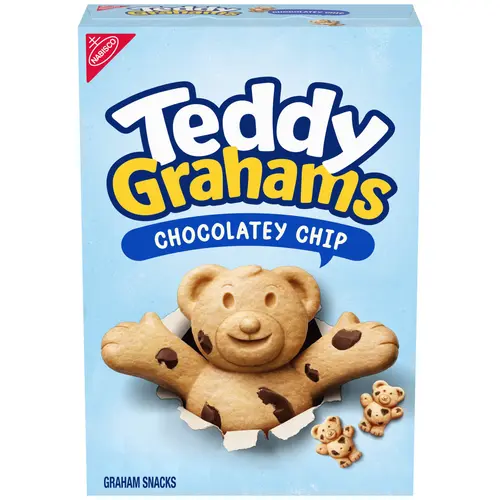 TEDDY GRAHAMS Chocolatey Chip Graham Snacks, Kids Snacks, 10 oz