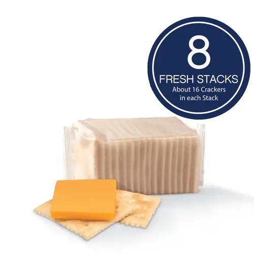 Premium Fresh Stacks Original Saltine Crackers, Travel Snacks, 13.6 oz (8 Multi Snack Packs) thumbnail 3