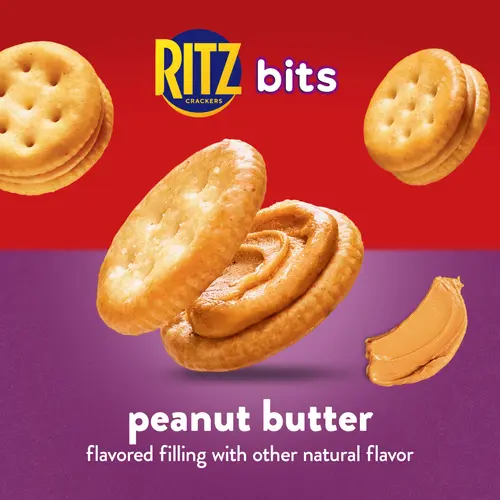 RITZ Bits Peanut Butter Sandwich Crackers, Snacks for Kids and Adults, Lunch Snacks, 8.8 oz thumbnail 4