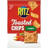 RITZ Toasted Chips Veggie Crackers, Party Snacks, 8.1 oz
