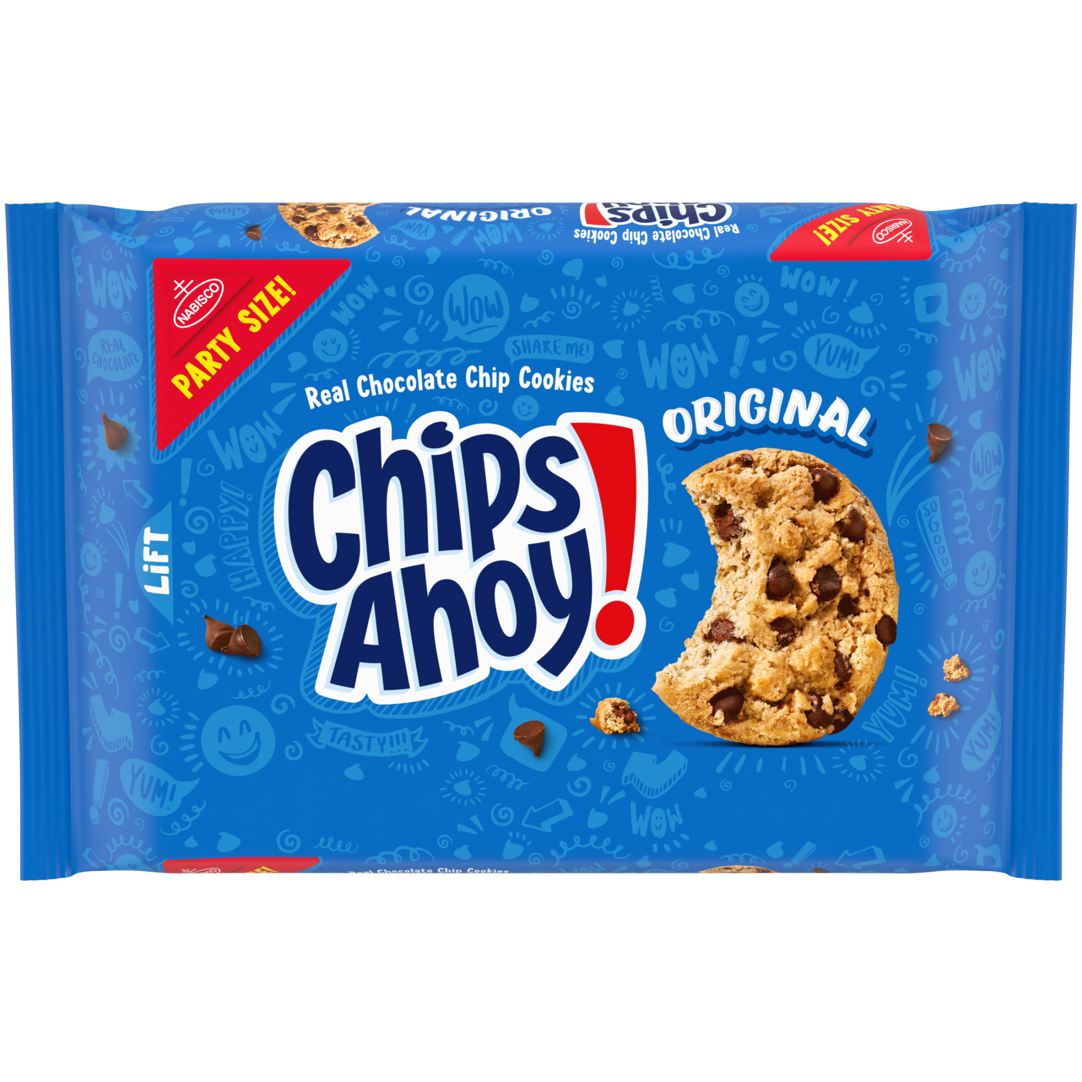 CHIPS AHOY! Original Chocolate Chip Cookies, Party Size, 25.3 oz