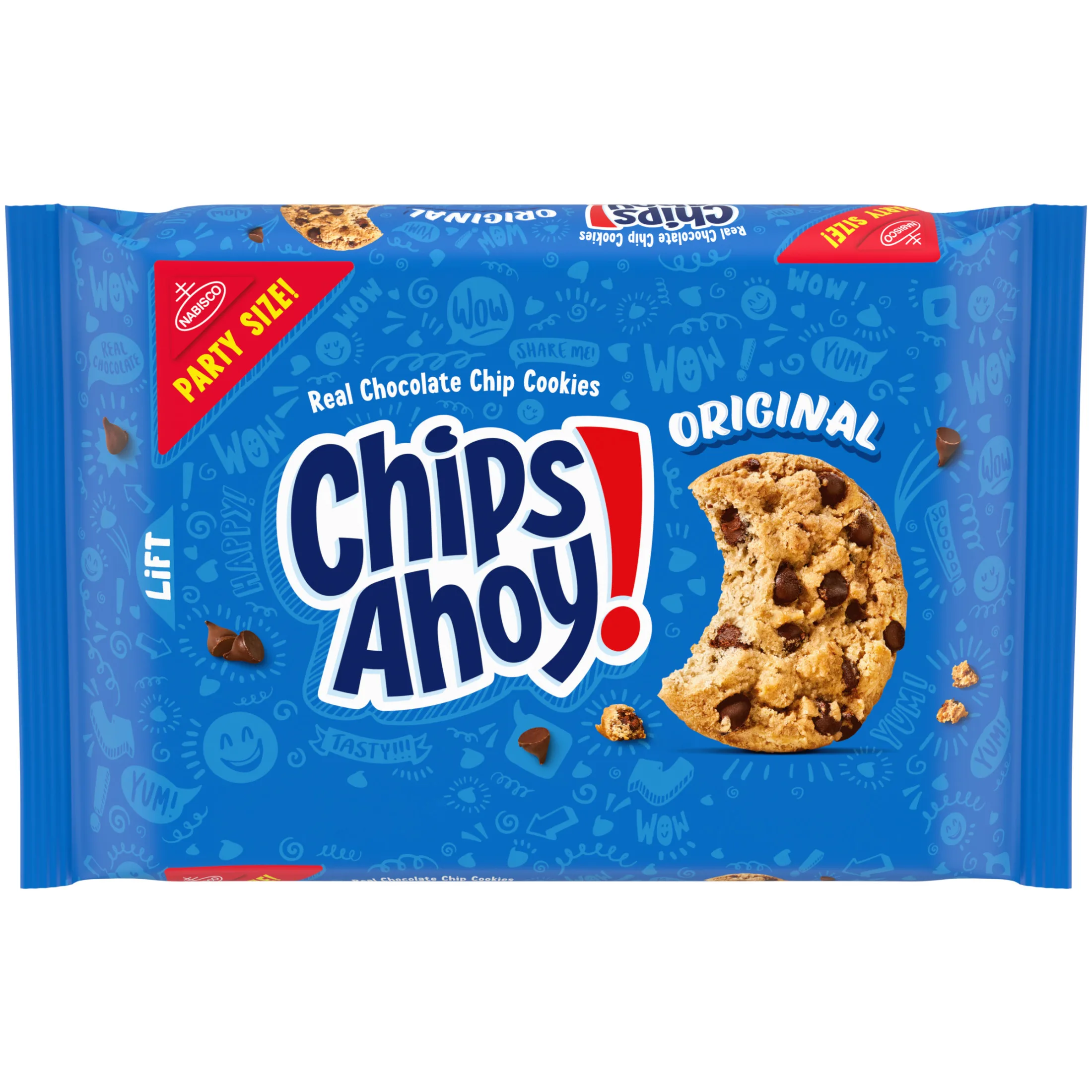 CHIPS AHOY! Original Chocolate Chip Cookies, Party Size, 25.3 oz
