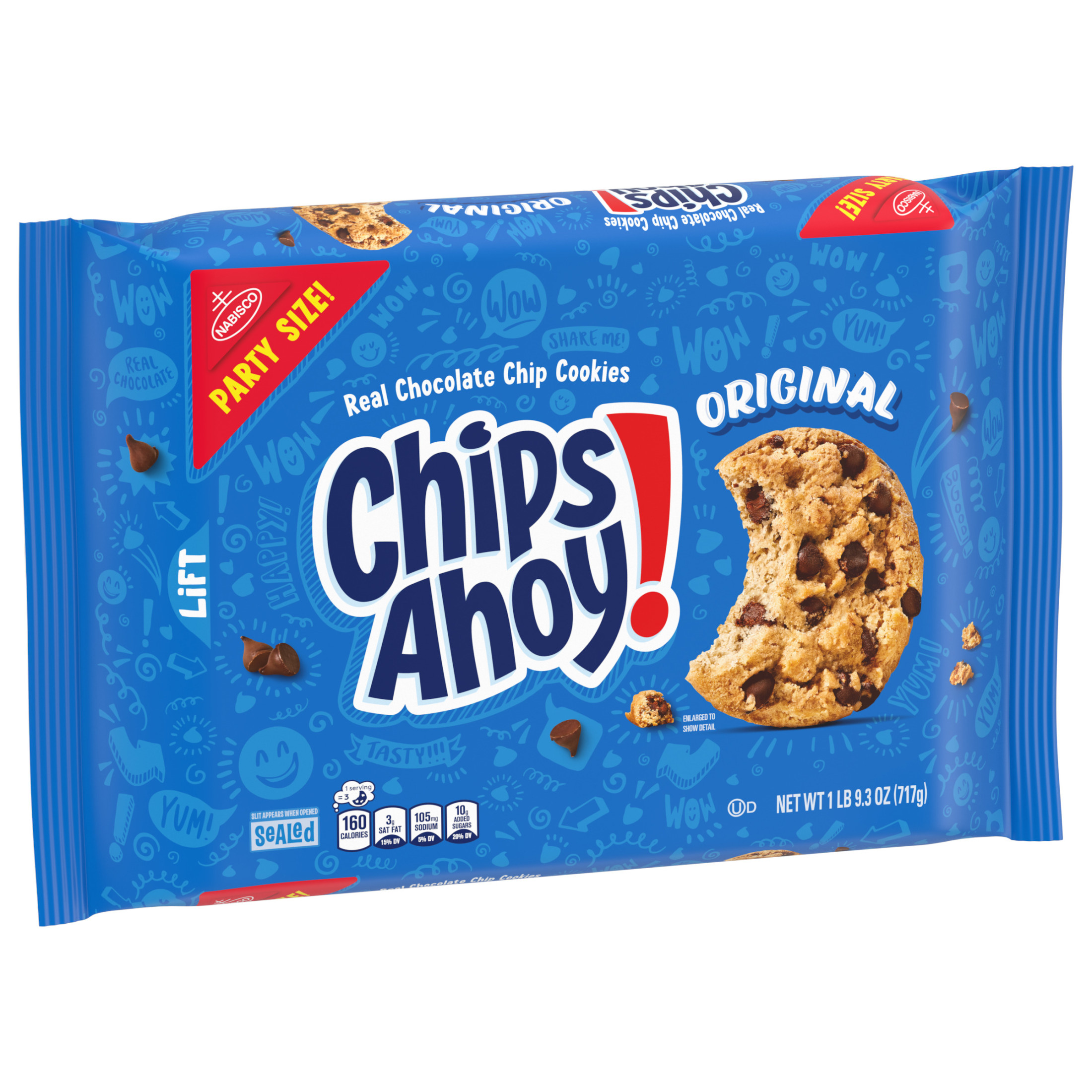 CHIPS AHOY! Original Chocolate Chip Cookies, Party Size, 25.3 oz thumbnail 2