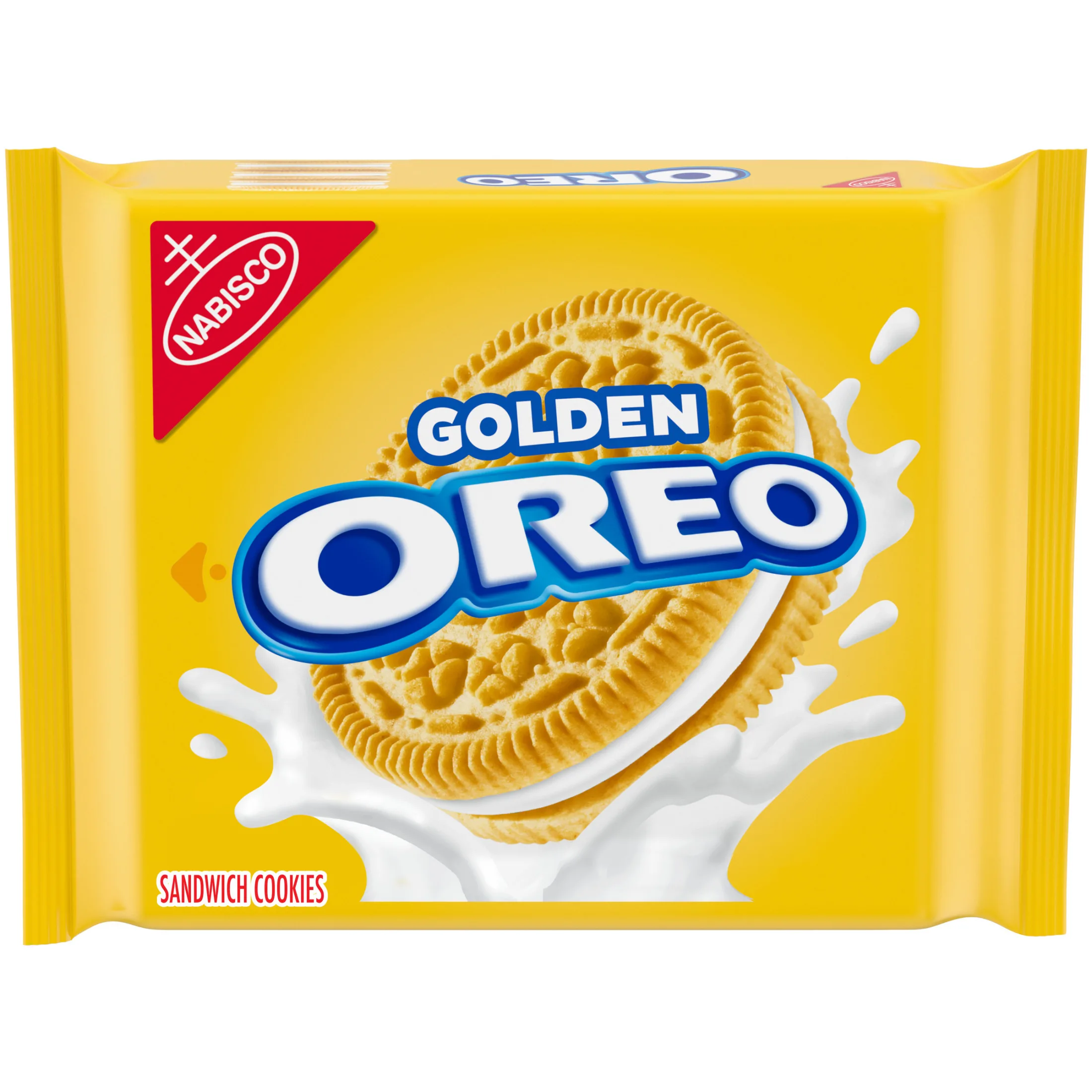Oreo Golden Crunchy Sandwich Cookies, Baked, 13.29 oz, Shelf Stable Plastic Tray