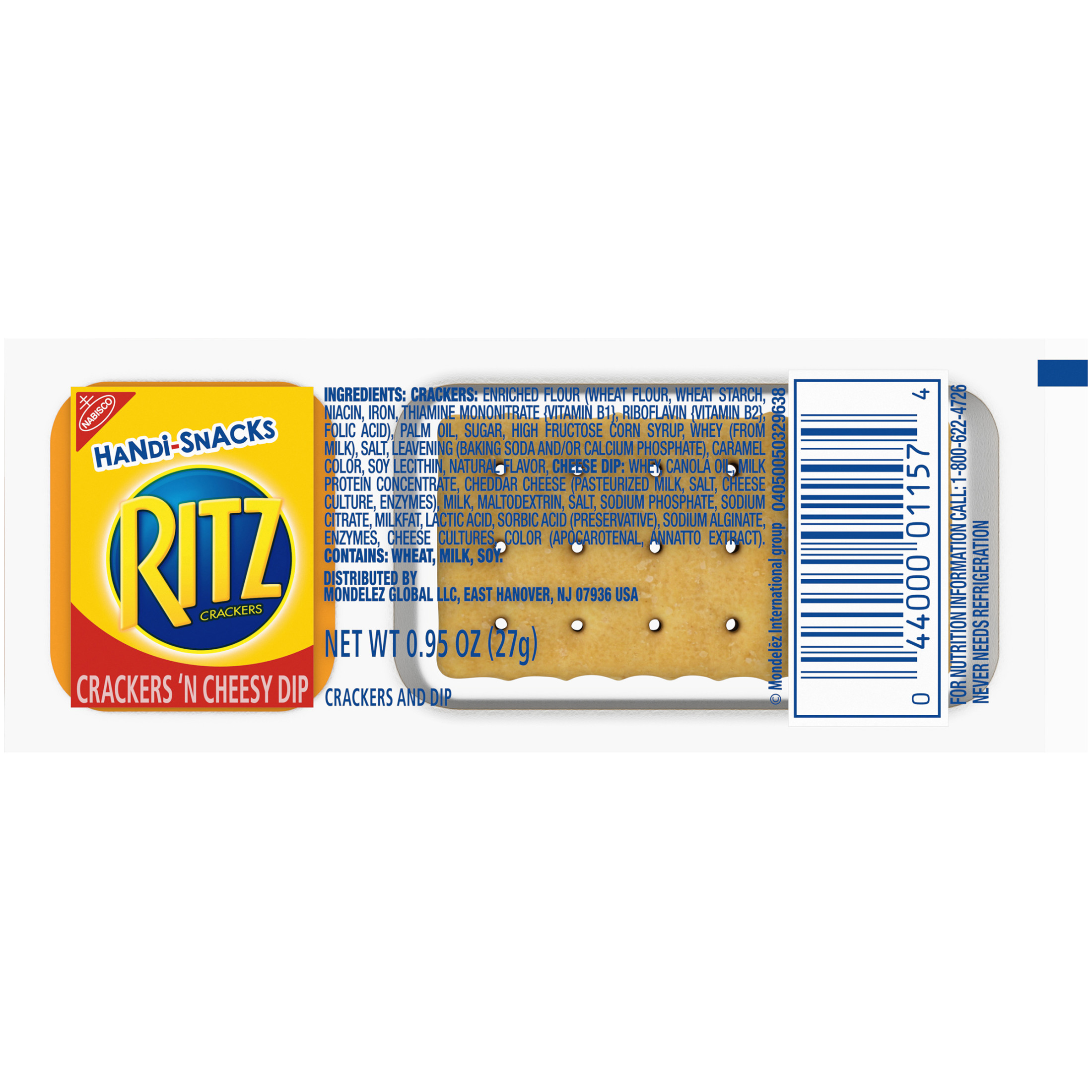Handi-Snacks RITZ Crackers 'N Cheesy Dip Snack Packs, 20 Snack Packs thumbnail 2
