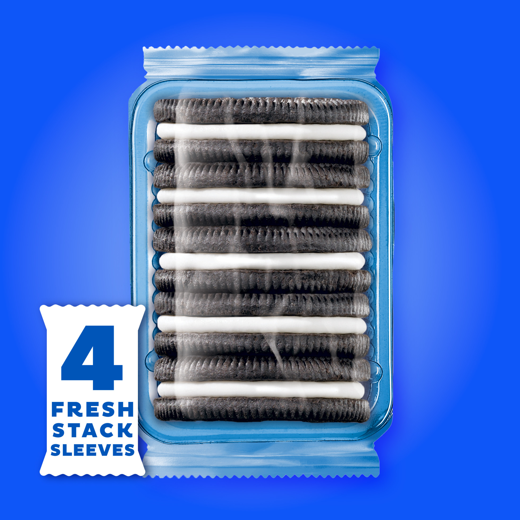 OREO Fresh Stacks Chocolate Sandwich Cookies, Travel Snacks, 8.05 oz (4 Multi Snack Packs) thumbnail 3