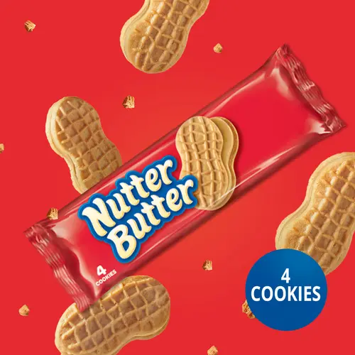 Nutter Butter Peanut Butter Sandwich Cookies, 12 Packs (4 Cookies Per Pack) thumbnail 4