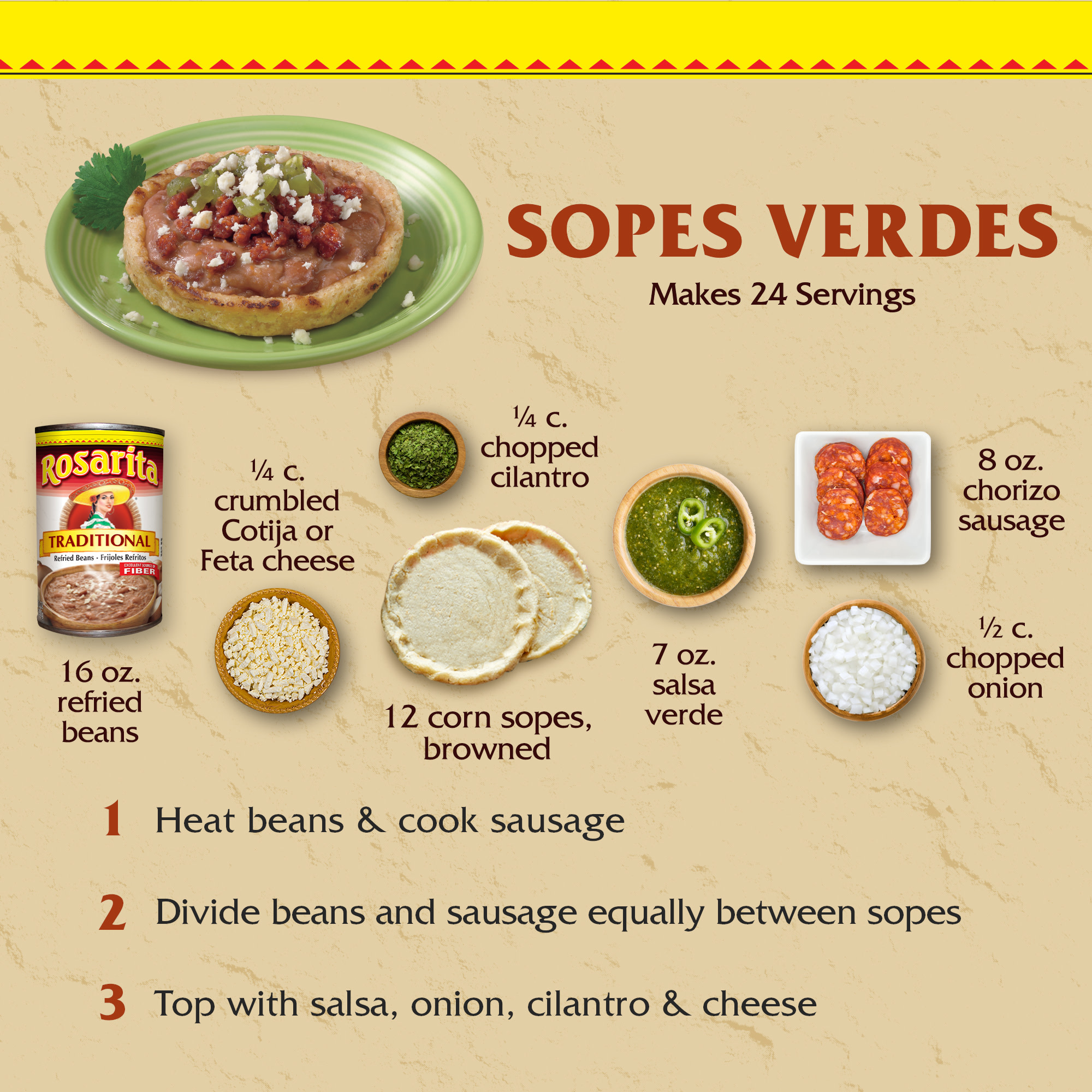 Rosarita Traditional Refried Beans, 16 oz. thumbnail 4