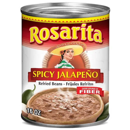 Rosarita Spicy Jalapeno Refried Beans, 16 oz.