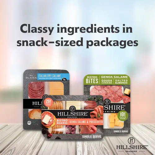 Hillshire Snacking Protein Bistro Bites, Italian Dry Salami, White Cheddar Cheese & Chocolate Covered Almonds Snack Pack, 2. thumbnail 3