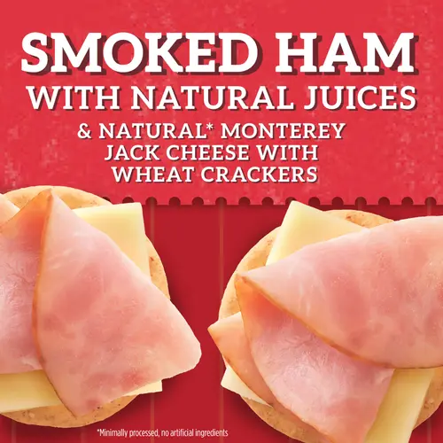 Hillshire Farm Protein Snack Pack, Smoked Ham, Monterey Jack Cheese, Wheat Crackers, 2.76 oz thumbnail 2