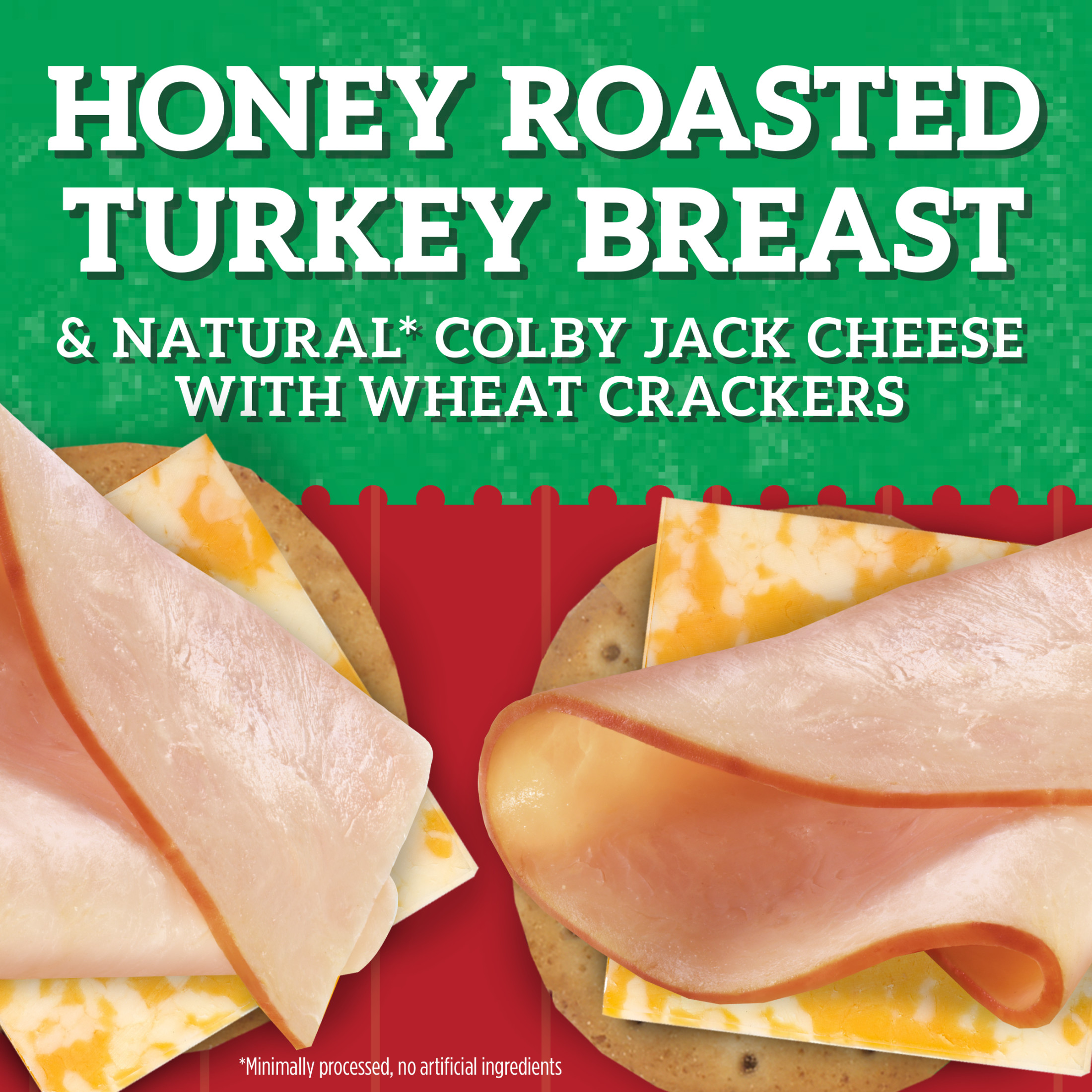 Hillshire Farm Snack Pack, Honey Roasted Turkey Breast, Colby Jack Cheese, Wheat Crackers, 2.76 oz thumbnail 2
