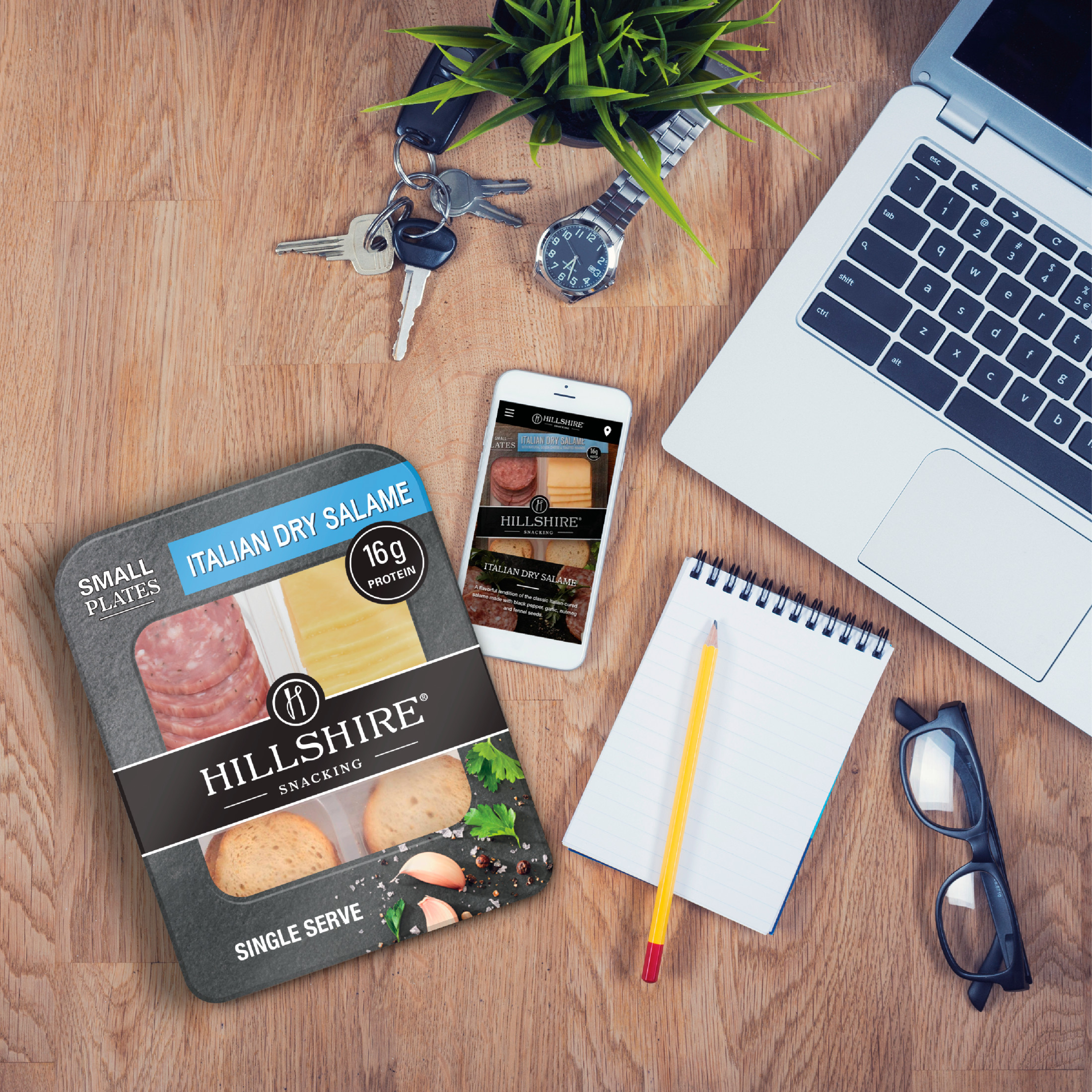 Hillshire Snacking Italian Dry Salami and Gouda Cheese Snack Kit, 2.8 oz thumbnail 4