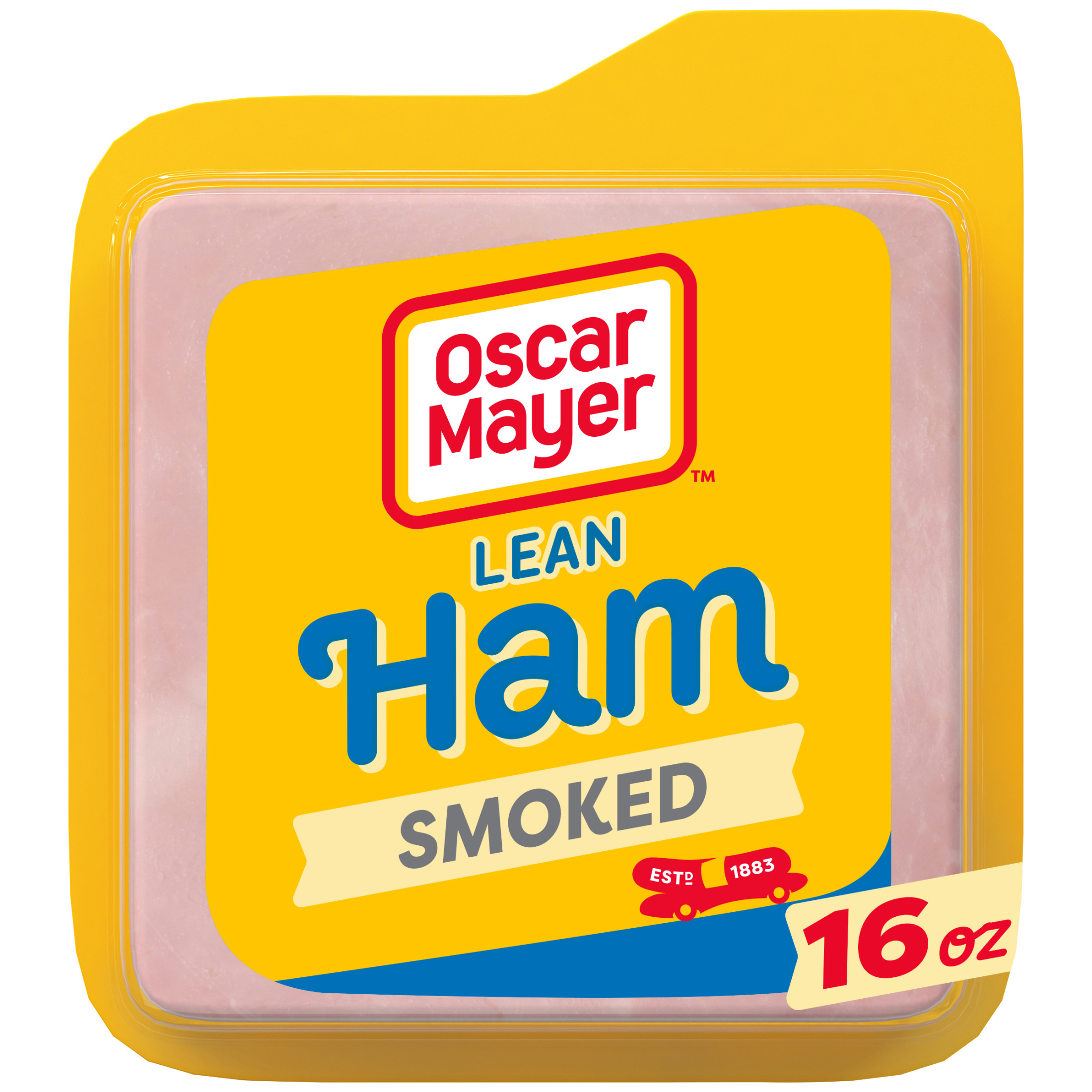 Oscar Mayer Lean Smoked Ham Deli Lunch Meat with Water Added, 16 Oz Package