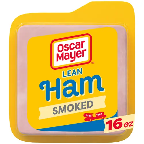 Oscar Mayer Lean Smoked Ham Deli Lunch Meat with Water Added, 16 Oz Package